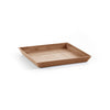 Small Square Saucer - 11 in x 11 in x 1.25 in - Terracotta - Terracotta,11 in x 11 in x 1.25 in