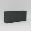Potsdam Large Tall Rectangle Fiberglass Planter - 16 in x 16 in x 32 in - Matte Charcoal - Matte Charcoal,16 in x 16 in x 32 in