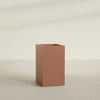 Darwin Large Tall Rectangle Fiberglass Planter - 24 in x 24 in x 42 in - Matte Terracotta - Matte Terracotta,24 in x 24 in x 42 in