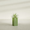 Hollywood Medium Rectangle Fiberglass Planter - 12 in x 12 in x 24 in - Satin Green - Satin Green,12 in x 12 in x 24 in