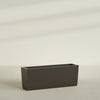Panama Extra Large Long Rectangle Fiberglass Planter - 48 in x 12 in x 18 in - Matte Brown - Matte Brown,48 in x 12 in x 18 in