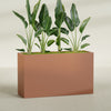 Darwin Extra Large Long Rectangle Fiberglass Planter - 72 in x 24 in x 42 in - Matte Terracotta - Matte Terracotta,72 in x 24 in x 42 in