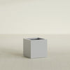 Montroy Medium Cube Square Fiberglass Planter - 20 in x 20 in x 20 in - Metallic Silver - Metallic Silver,20 in x 20 in x 20 in