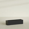 Cuba Large Long Rectangle Fiberglass Planter - 48 in x 14 in x 12 in - Matte Black - Matte Black,48 in x 14 in x 12 in