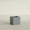 Montroy Medium Cube Square Fiberglass Planter - 20 in x 20 in x 20 in - Metallic Gunmetal - Metallic Gunmetal,20 in x 20 in x 20 in