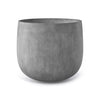 Mondo Large Planter – Concrete Stone Finish – Fiberglass Indoor/Outdoor and Weather-Resistant Round Planter (39.5" D x 40" H Exterior, 37.8" D x 39.5" H Interior) - Concrete Stone,39.3 in diam. x 39.3 in
