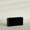 Hollywood Extra Large Narrow Rectangle Fiberglass Planter - 48 in x 12 in x 24 in - Gloss Black - Gloss Black,48 in x 12 in x 24 in
