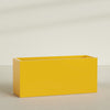 Brisbane Extra Large Long Rectangle Fiberglass Planter - 72 in x 24 in x 32 in - Gloss Saffron - Gloss Saffron,72 in x 24 in x 32 in