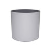 Cylinder Small Round Plastic Planter - 7 in x 7 in x 6 in - Light Grey - Light Grey,7 in x 7 in x 6 in