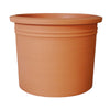 Curbside Cylinder Round Plastic Planter - 14.5 in x 14.5 in x 11.3 in - Terracotta - Terracotta,14.5 in x 14.5 in x 11.3 in