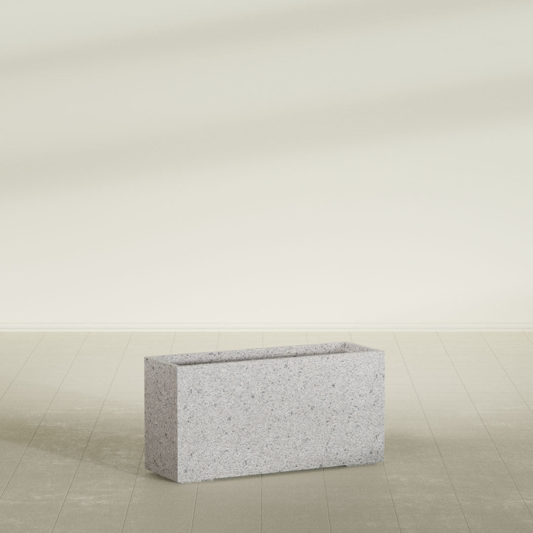 ProTone Fiberglass Premium Finish Extra Large Rectangle Planter - 48 in x 16 in x 24 in - StoneLight - Pearlstone - StoneLight - Pearlstone,48 in x 16 in x 24 in