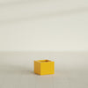 Cuba Small Fiberglass Column Planter - 14 in x 14 in x 12 in - Gloss Saffron - Gloss Saffron,14 in x 14 in x 12 in