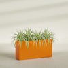 Hollywood Extra Large Narrow Rectangle Fiberglass Planter - 48 in x 12 in x 24 in - Gloss Tangerine - Gloss Tangerine,48 in x 12 in x 24 in