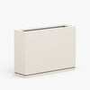 Medium Metal Rectangle Planter with Drip Tray - 24 in x 12.5 in x 16 in - Beige - Beige,24 in x 12.5 in x 16 in,With Drip Tray