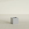 Montroy Small Cube Square Fiberglass Planter - 16 in x 16 in x 16 in - Metallic Silver - Metallic Silver,16 in x 16 in x 16 in