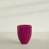 Alicante Medium Round Fiberglass Planter - 22 in x 22 in x 27 in - Gloss Eggplant - Gloss Eggplant,22 in x 22 in x 27 in