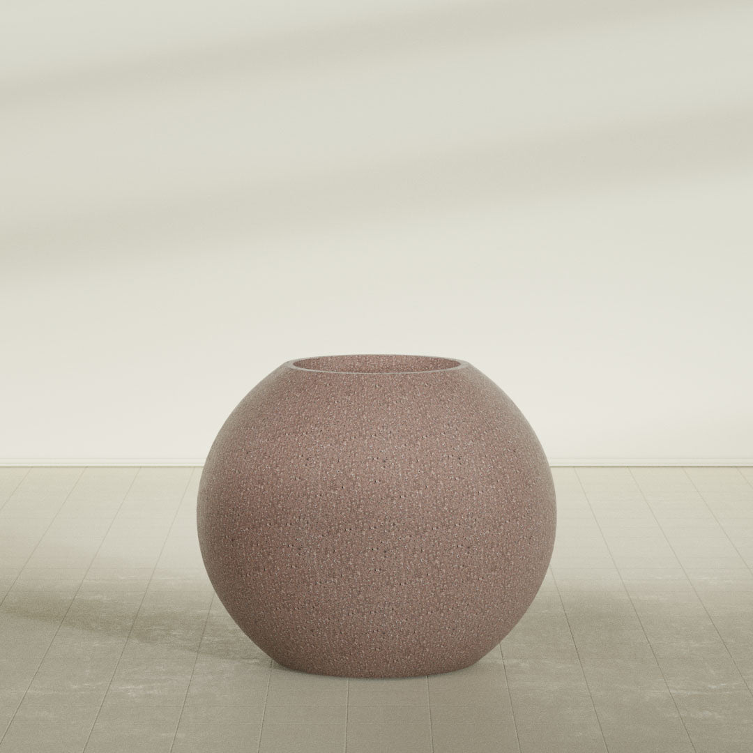 ProTone Fiberglass Premium Finish Globe Sphere Planter - 36 in x 36 in x 31 in - StoneLight - Sunstone - StoneLight - Sunstone,36 in x 36 in x 30 in