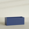 Granada Extra Large Long Rectangle Fiberglass Planter - 60 in x 24 in x 24 in - Matte Cobalt Blue - Matte Cobalt Blue,60 in x 24 in x 24 in