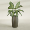 Lisbon Large Round Fiberglass Planter - 18 in x 18 in x 32 in - Matte Bronze - Matte Bronze,18 in x 18 in x 32 in