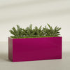 Brisbane Extra Large Long Rectangle Fiberglass Planter - 72 in x 24 in x 32 in - Gloss Eggplant - Gloss Eggplant,72 in x 24 in x 32 in