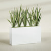 Delray Extra Large Long Rectangle Fiberglass Planter - 60 in x 12 in x 32 in - Matte White - Matte White,60 in x 12 in x 32 in