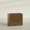 Darwin Extra Large Rectangle Fiberglass Planter - 48 in x 24 in x 42 in - Metallic Bronze - Metallic Bronze,48 in x 24 in x 42 in