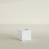 Montroy Small Cube Square Fiberglass Planter - 16 in x 16 in x 16 in - Matte White - Matte White,16 in x 16 in x 16 in