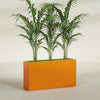 Potsdam Extra Large Long Rectangle Fiberglass Planter - 60 in x 16 in x 32 in - Gloss Tangerine - Gloss Tangerine,60 in x 16 in x 32 in