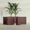 16"-Wide Rectangle - 60in x 16in x 42in - Weathered Steel - Rust - Weathered Steel - Rust,60 in x 16 in x 42 in