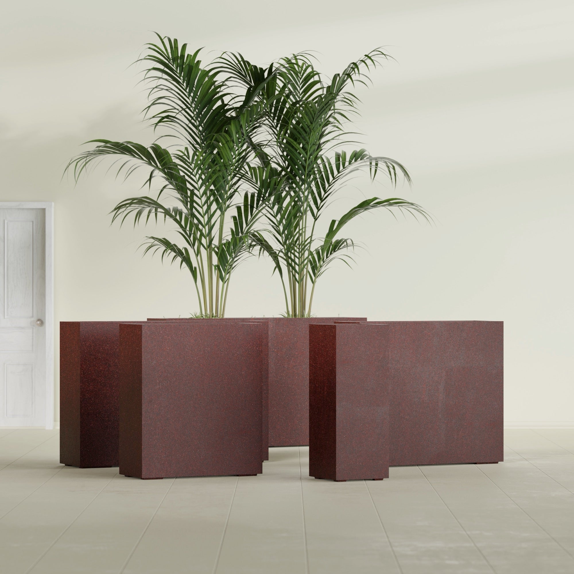 16"-Wide Rectangle - 48in x 16in x 42in - Weathered Steel - Rust - Weathered Steel - Rust,48 in x 16 in x 42 in