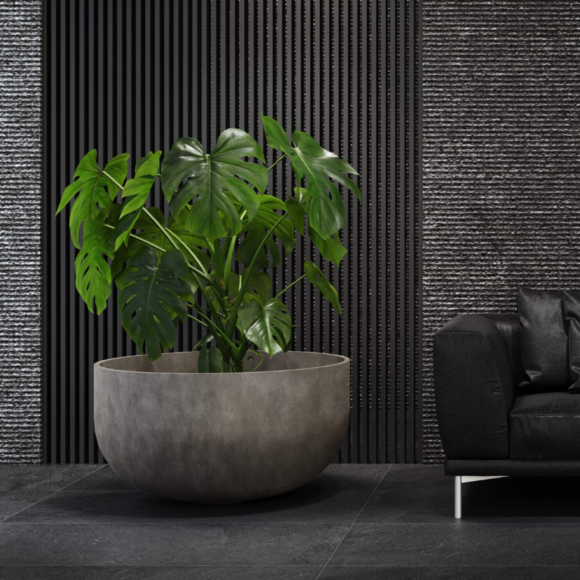 Roco - 24.4in diam. x 13in - River Stone - River Stone,24.4 in diam. x 13 in