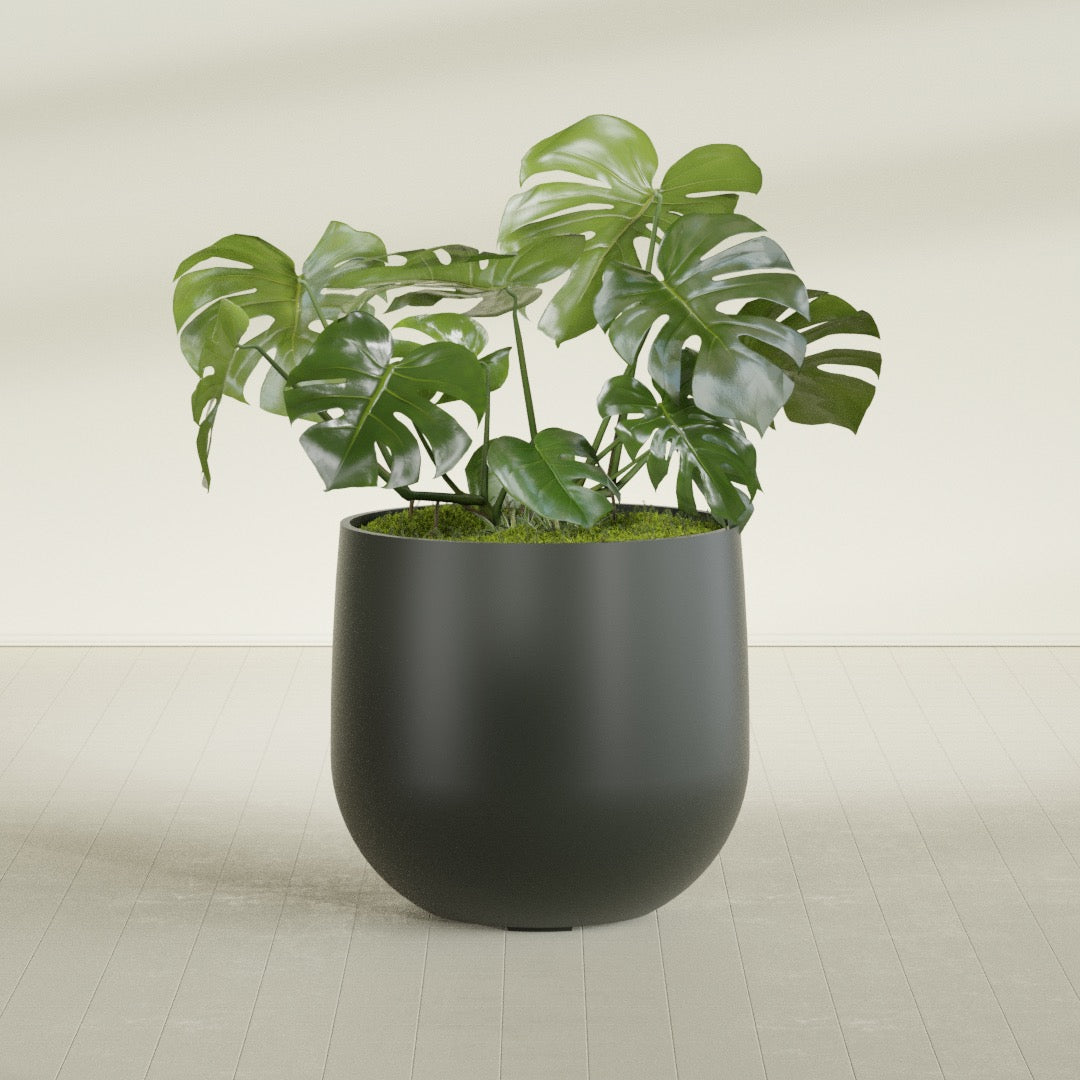 Westfield - 15in diam. x 14in - Matte Charcoal - Matte Charcoal,34 in diam. x 32 in H