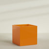 Montroy Extra Large Cube Square Fiberglass Planter - 60 in x 60 in x 60 in - Gloss Tangerine - Gloss Tangerine,60 in x 60 in x 60 in
