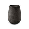 Mondo High Tall Planter – Brown Stone Finish – Fiberglass Indoor/Outdoor and Weather-Resistant Round Planter (21.6" D x 35.4" H Exterior, 20.3" D x 35.4" H Interior) - Brown Stone,21.6 in x 21.6 in x 35.4 in