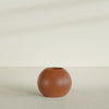 Globe Medium Sphere Fiberglass Planter - 24 in x 24 in x 19 in - Matte Terracotta - Matte Terracotta,24 in x 24 in x 20 in