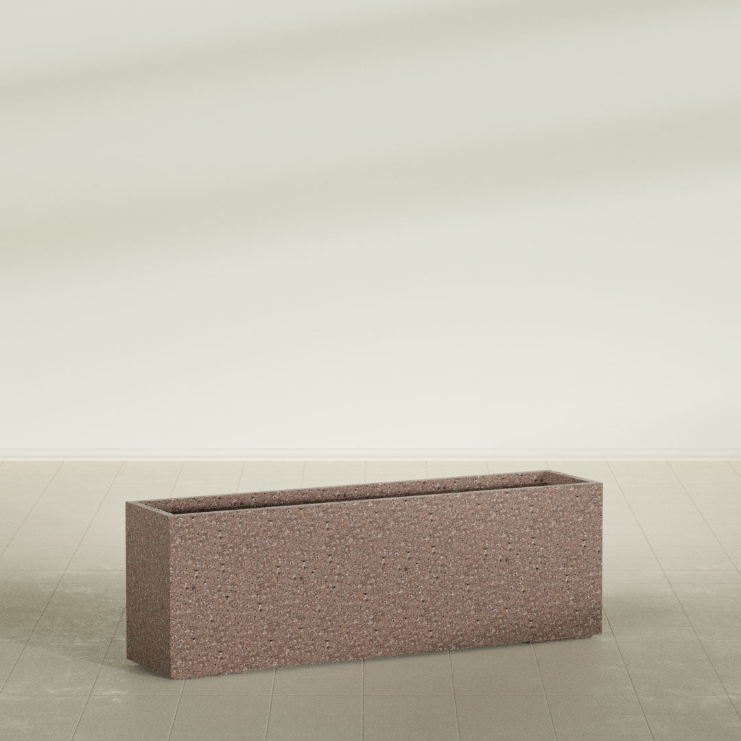 ProTone Fiberglass Premium Finish Extra Large Rectangle Planter - 72 in x 16 in x 24 in - StoneLight - Sunstone - StoneLight - Sunstone,72 in x 16 in x 24 in