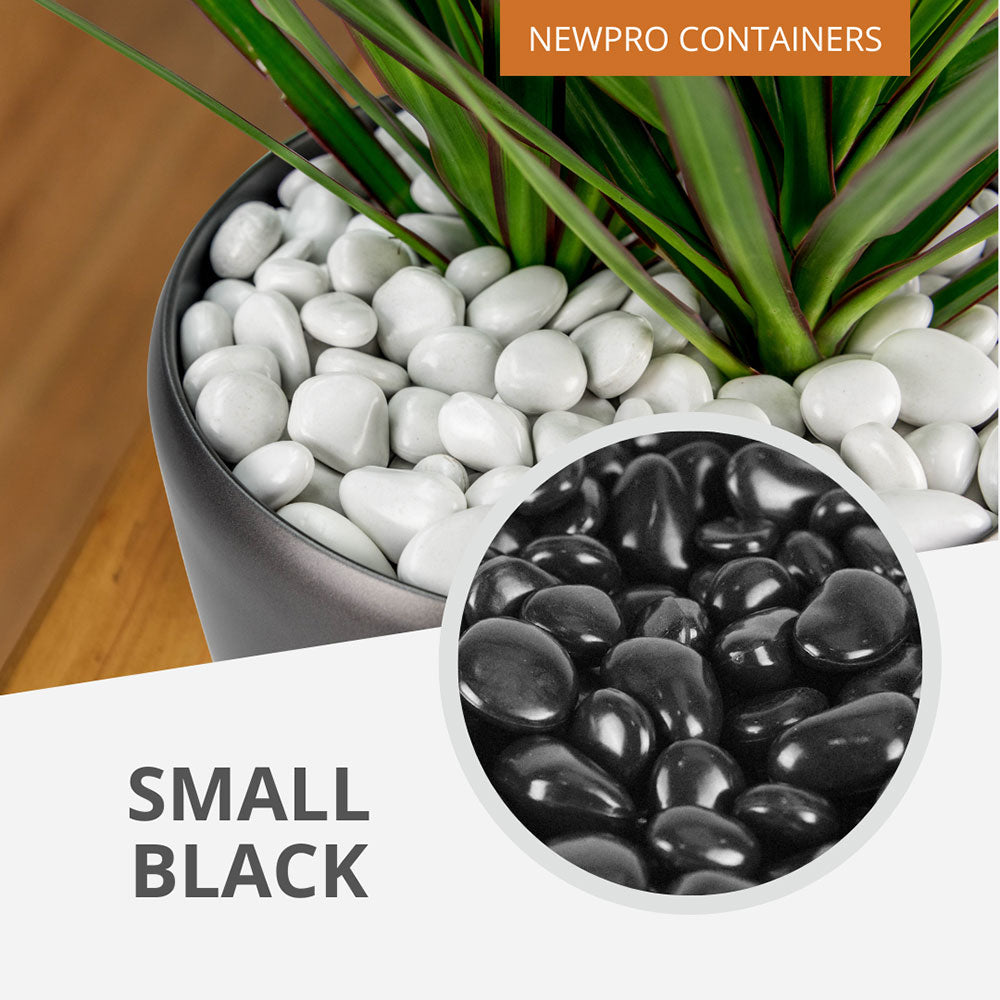 PolyPebbles - Black - Case of Small Pebbles (20 bags)