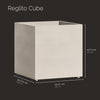 Reglito Cube - 39.5in x 39.5in x 40in - Sand Stone - Sand Stone,39.4 in x 39.4 in x 40 in