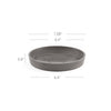 Small Round Saucer - 7 in x 7 in x 1 in - Taupe - Taupe,7 in x 7 in x 1 in
