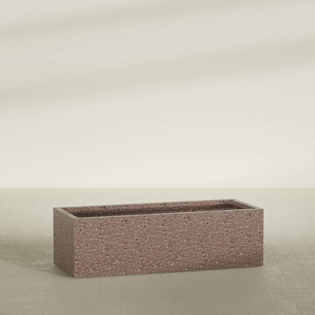 ProTone Fiberglass Premium Finish Extra Large Rectangle Planter - 60 in x 24 in x 18 in - StoneLight - Sunstone - StoneLight - Sunstone,60 in x 24 in x 18 in