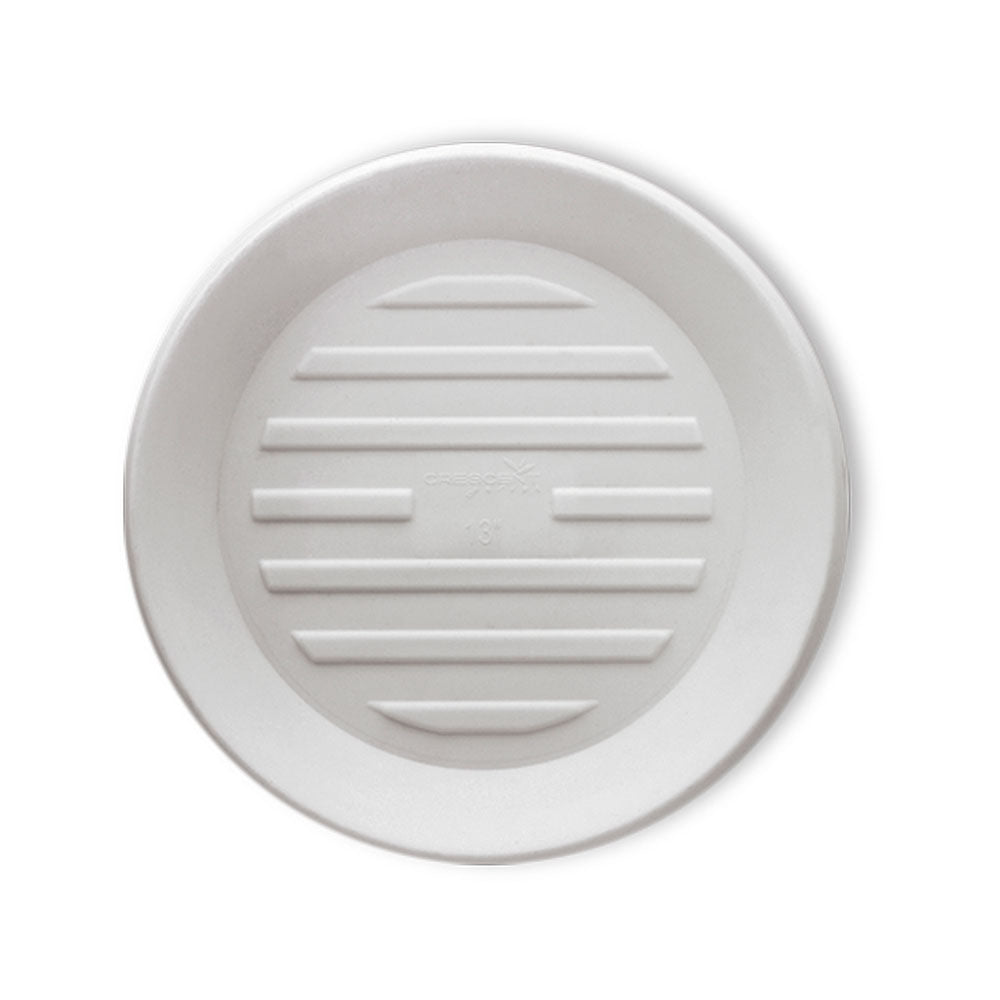 Round Plastic Plant Saucer - 10" Round - Cloud White - Cloud White,14.75 in x 14.75 in x 1.5 in