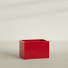 Granada Large Rectangle Fiberglass Planter - 36 in x 24 in x 24 in - Gloss Red - Gloss Red,36 in x 24 in x 24 in