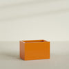 Granada Large Rectangle Fiberglass Planter - 36 in x 24 in x 24 in - Gloss Tangerine - Gloss Tangerine,36 in x 24 in x 24 in