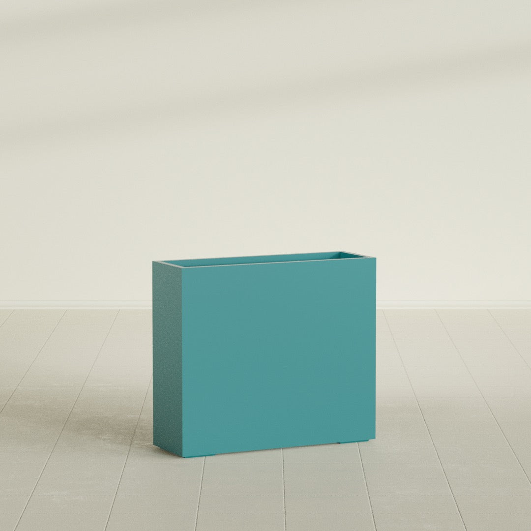 Perth Extra Large Long Rectangle Fiberglass Planter - 48 in x 16 in x 42 in - Satin Sea Foam - Satin Sea Foam,48 in x 16 in x 42 in