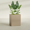 Darwin Large Rectangle Fiberglass Planter - 36 in x 24 in x 42 in - Metallic Gold - Metallic Gold,36 in x 24 in x 42 in