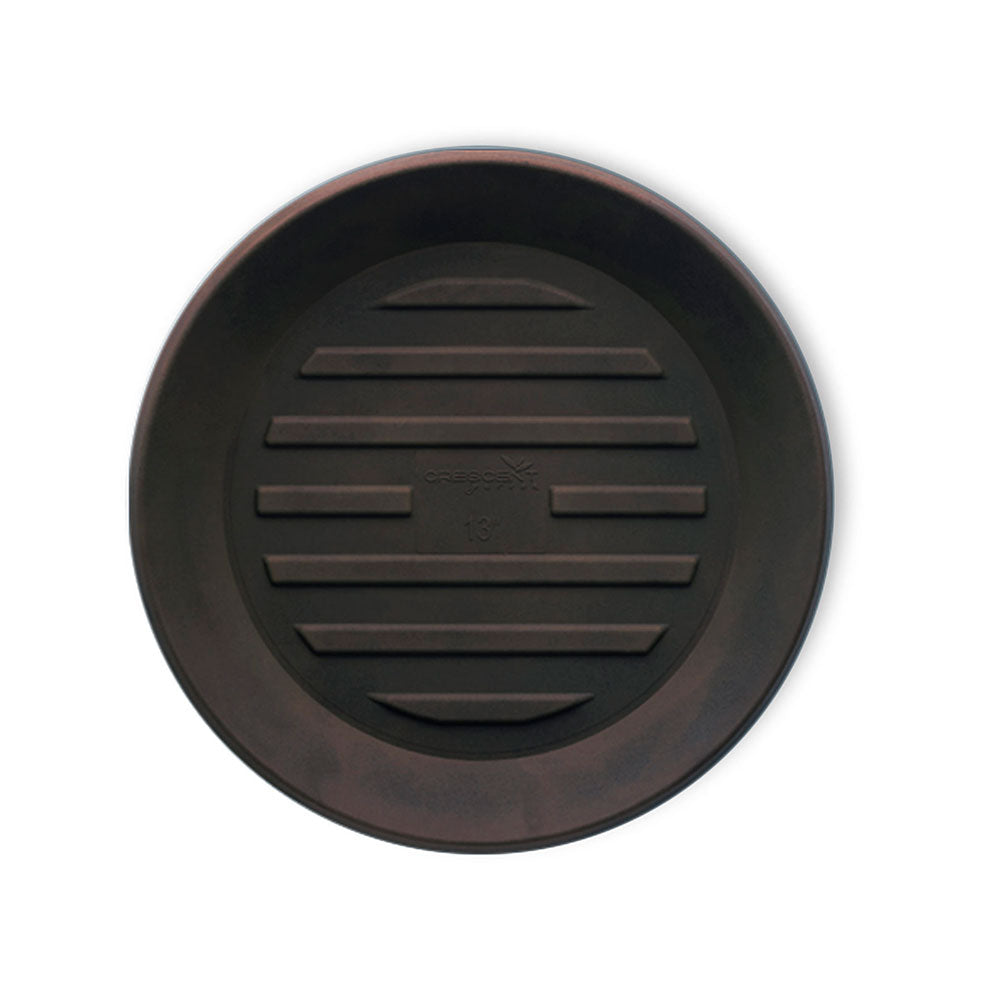 Round Plastic Plant Saucer - 18" Round - Old Bronze - Old Bronze,23.5 in x 23.5 in x 2.5 in