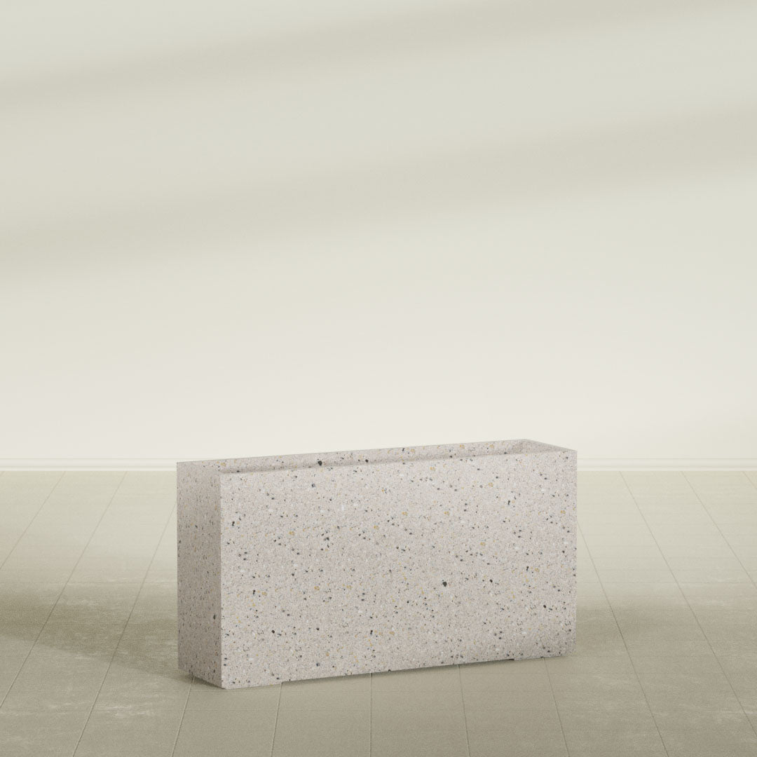 ProTone Fiberglass Premium Finish Extra Large Rectangle Planter - 48 in x 16 in x 32 in - StoneLight - Greystone - StoneLight - Greystone,48 in x 16 in x 32 in