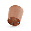 Amsterdam Medium Round Planter with Wheels - 23.5 in x 23.5 in x 22 in - Terracotta - Terracotta,23.5 in x 23.5 in x 22 in