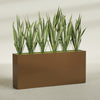 Delray Extra Large Long Rectangle Fiberglass Planter - 72 in x 12 in x 32 in - Metallic Bronze - Metallic Bronze,72 in x 12 in x 32 in