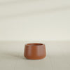 Short Hayden Small Round Fiberglass Planter - 12 in x 12 in x 7 in - Matte Terracotta - Matte Terracotta,12 in x 12 in x 7 in